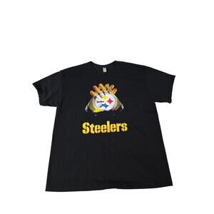 Pittsburgh Steelers T-Shirt Men's XL Graphic Black NFL Football Tee